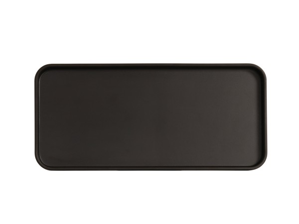 Hudson 6x13 Black Melamine Tray